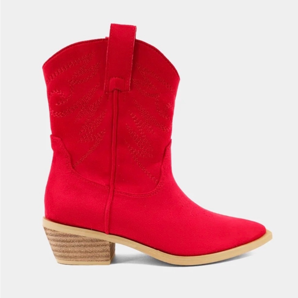 Scarlet Heeled Western Boots
